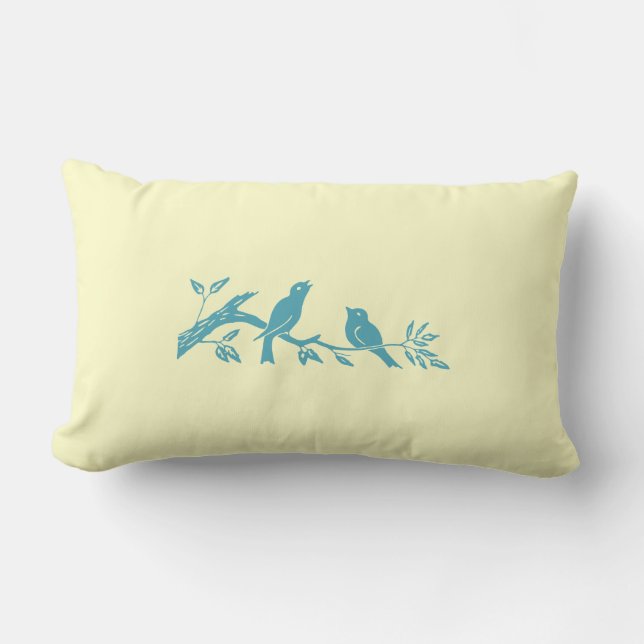 Blue Birds Pillow (Front)
