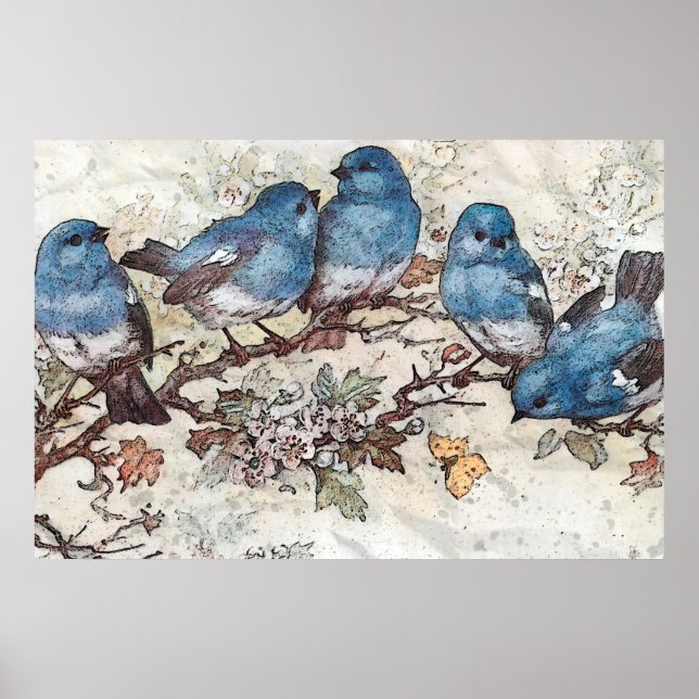 Blue Birds Poster (Front)