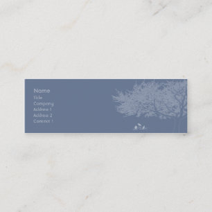 Blue Birds - Skinny Mini Business Card