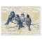 Blue Birds Vintage Sheet Music Tissue Paper