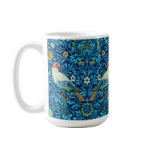 Blue birds William Morris art design