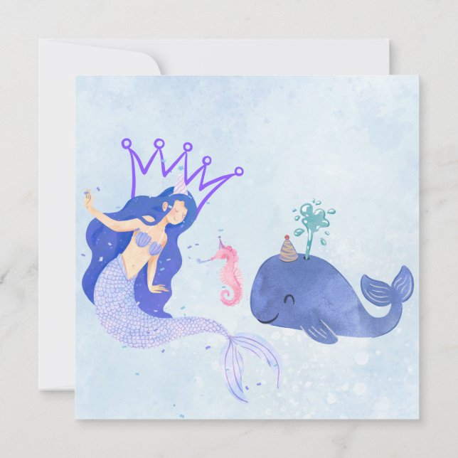 Blue  Birthday Invitation (Dos)