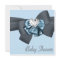 Blue Black Bow Elegant Baby Shower
