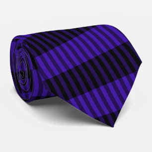 Blue Black Check Neck Tie