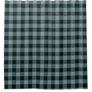 Blue Black Chequered Gingham Pattern