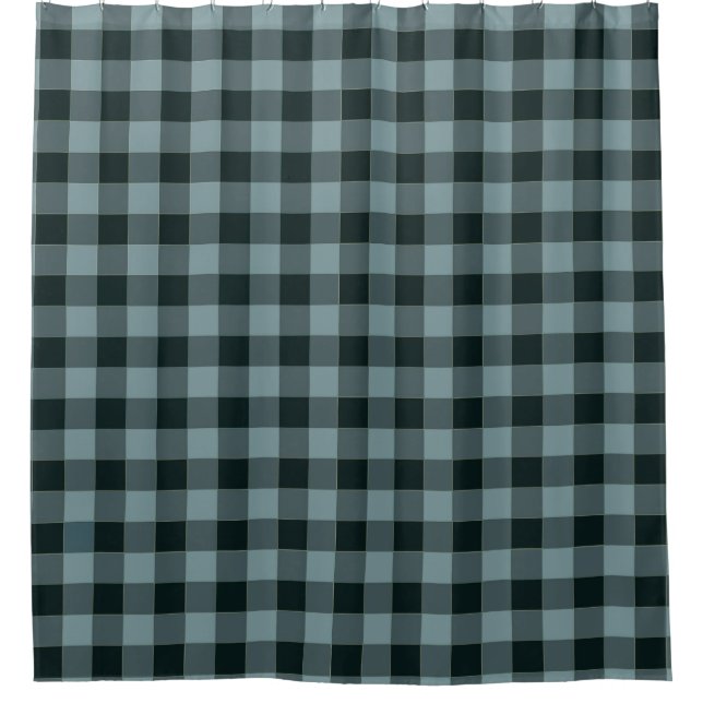 Blue Black Chequered Gingham Pattern (Front)