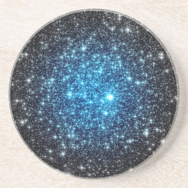 Blue & Black Galaxy Coaster (Front)