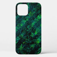 Blue black green striped background with blur, gra