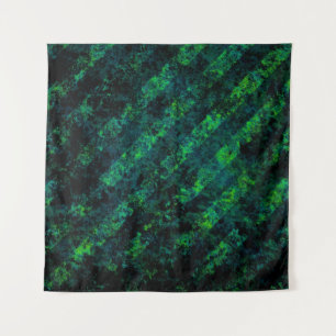 Blue black green striped background with blur, gra tapestry