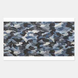 blue black grey comouflage sticker