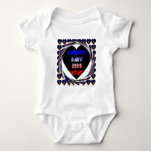 Blue Black Hakuna Matata Baby Kids Design.png Bodysuit