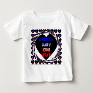 Blue Black Hakuna Matata Baby Kids Design.png T-Shirt