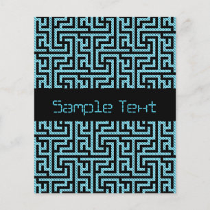 Blue & Black Labyrinth Flyer