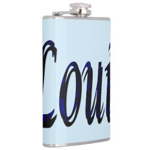 Blue Black Louis Name, Hip Flask