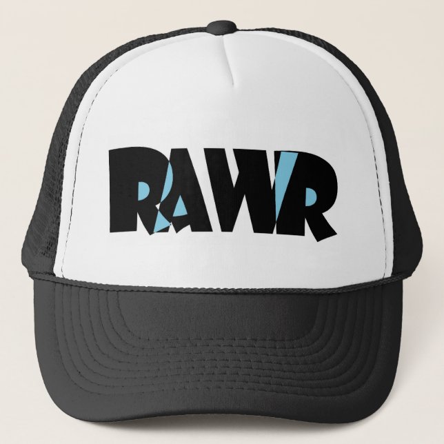 Blue Black Rawr Hat (Front)