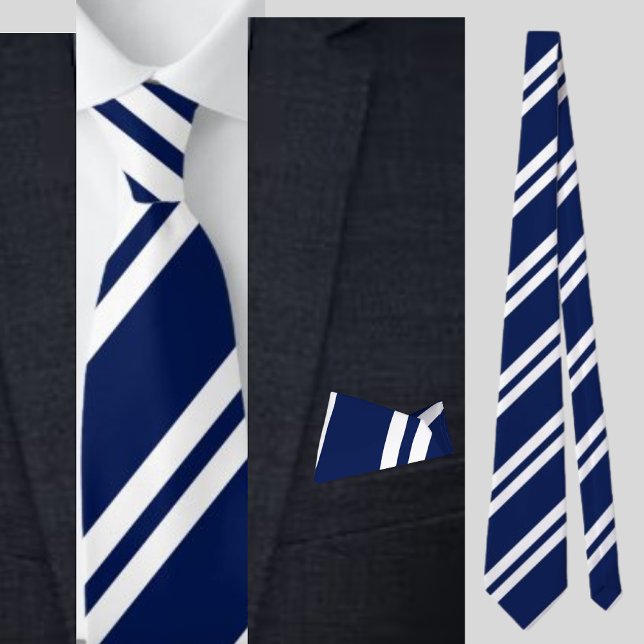 Blue Black Striped Pattern          Tie (Creator Uploaded)