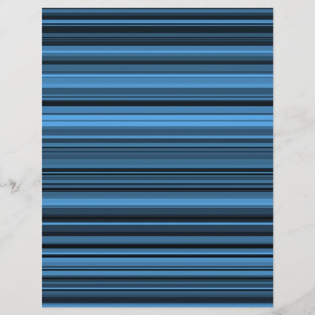 Blue Black Stripes Letterhead (Front)