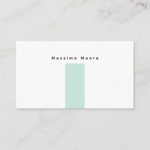 Blue Black White Plain Elegant Own Name Enclosure Card