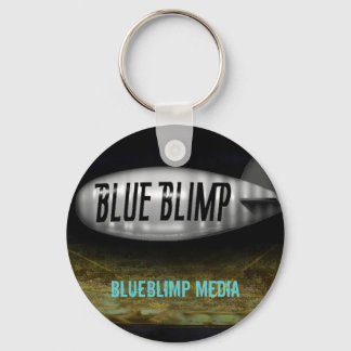 Blue Blimp Keychain