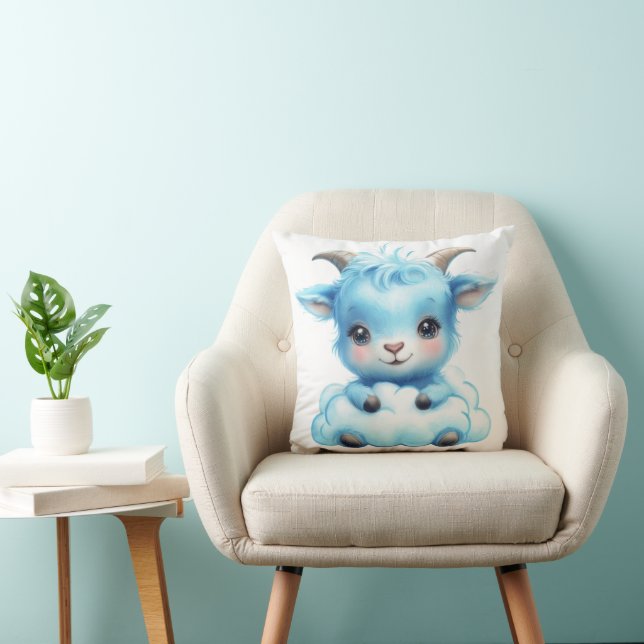 Blue Bliss Throw Pillow (Chair)