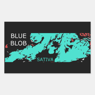BLUE BLOB SATIVA STICKER