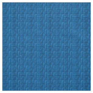 Blue Blocks Ivory Linen (54" width) Fabric