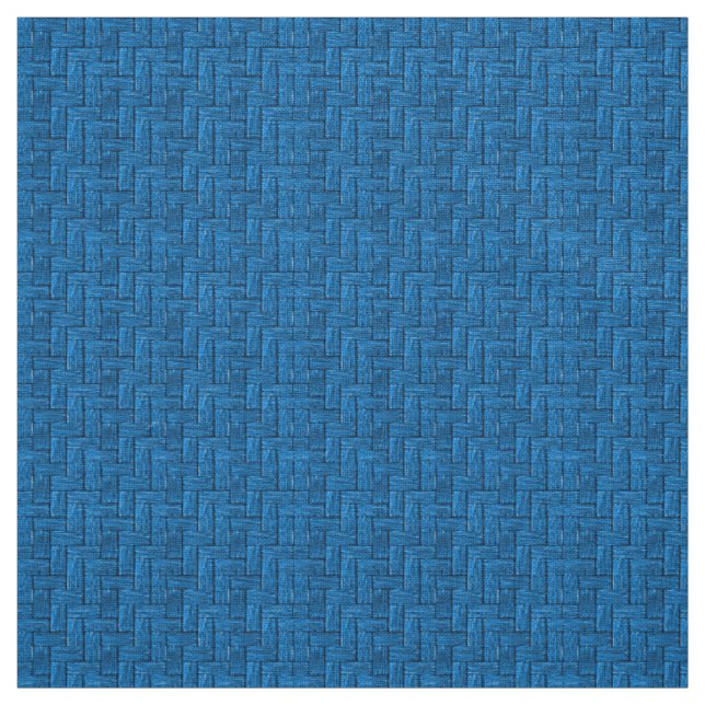 Blue Blocks  Ivory Linen (54" width) Fabric (Swatch)