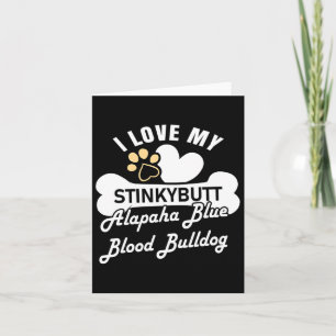 Blue Blood Bulldog Dog - Alapaha Blue Blood Bulldo Card