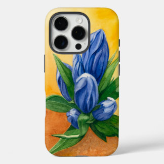 Blue Bloom iPhone 16 Pro Case – Botanical Art