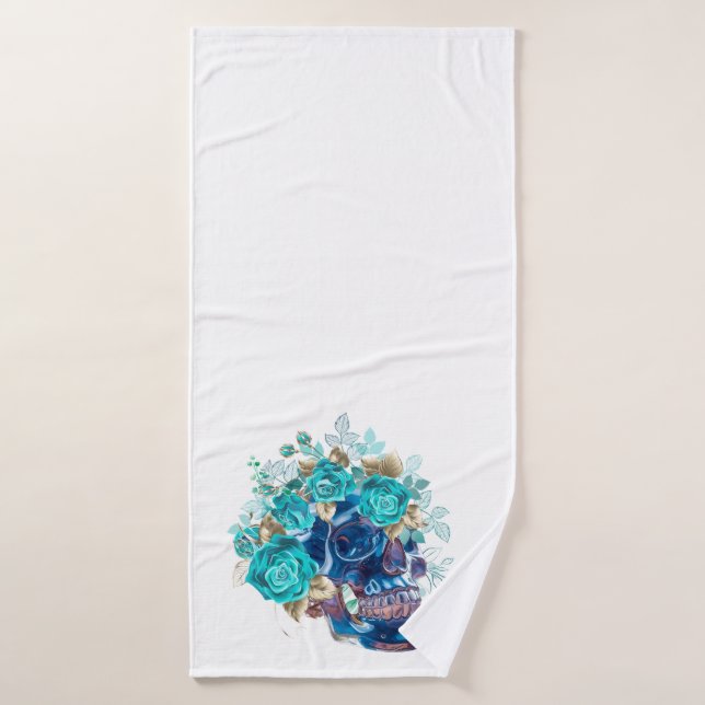 Blue Bloom Requiem Bath Towel (Bath Towel)