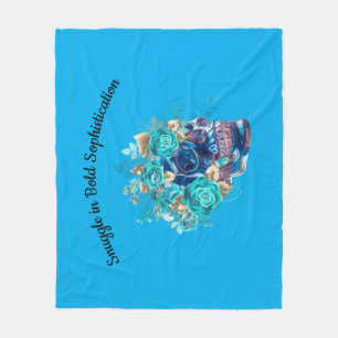 BLUE BLOOM REQUIEM RUNNER FLEECE BLANKET