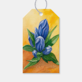 Blue Bloom Watercolor – Elegant Gift Tag