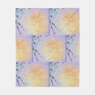 Blue Blossoms Fleece Blanket