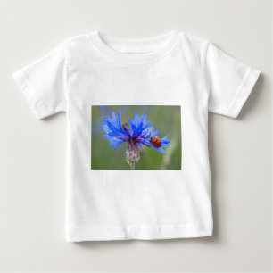 Blue Blossoms Ladybug Peace Love Destiny Art  Vine Baby T-Shirt