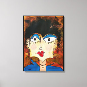 Blue Blouse Canvas Print