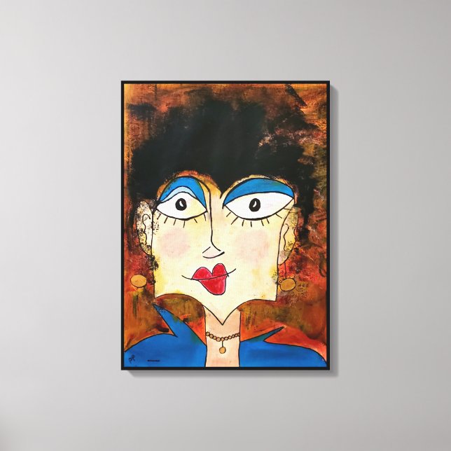 Blue Blouse Canvas Print (Front)