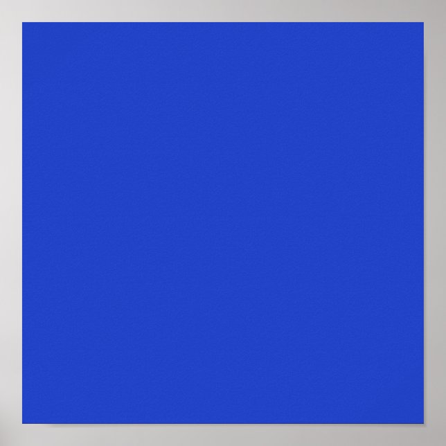 Blue Blue (solid color)  Poster (Front)