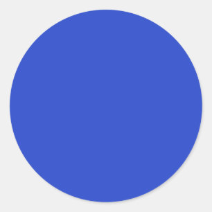 Blue Blue (solid colour)  Classic Round Sticker