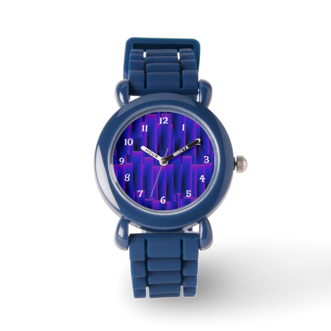 Blue Blueberry Fun Kids  Watch (Front)