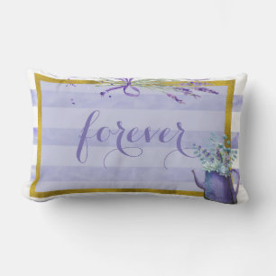 Blue Blueberry  Midsummer Rustic Wedding Forever Lumbar Pillow