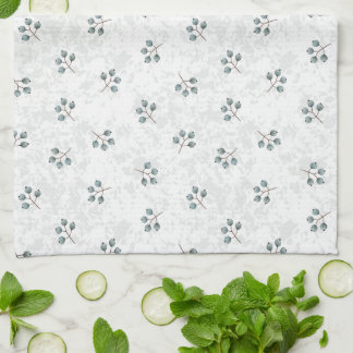 Blue blueberry pattern kitchen towel