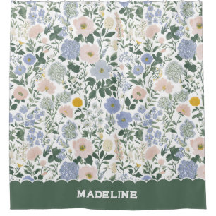 Blue Blush Cottagecore Wildflower Custom Name