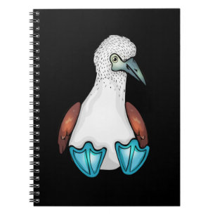 Blue Bobby Cute Bird Gift Sea Bird Footed Booby Notebook
