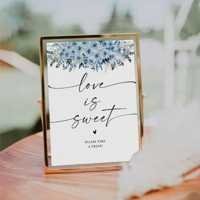 Blue Boho Love Is Sweet Sign (Creator Uploaded)