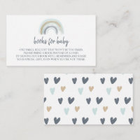 Blue Boho Rainbow Books for Baby Insert Enclosure