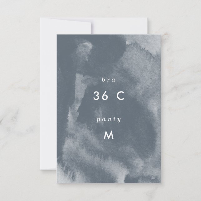 Blue Boho Watercolor Bachelorette Party Save The Date (Front)