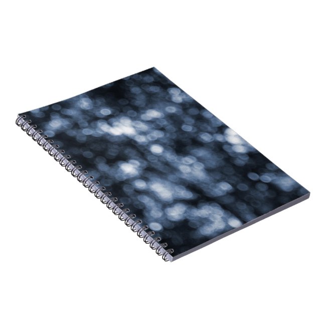 Blue Bokeh Notebook (Right Side)