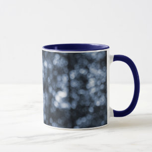 Blue Bokeh Ringer Mug