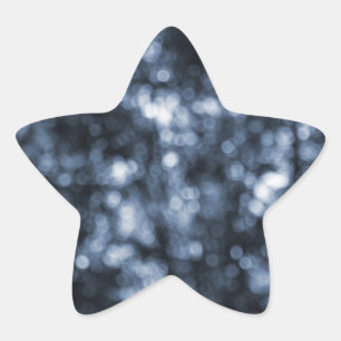 Blue Bokeh Star Sticker