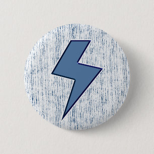 Blue Bolt 2 Inch Round Button